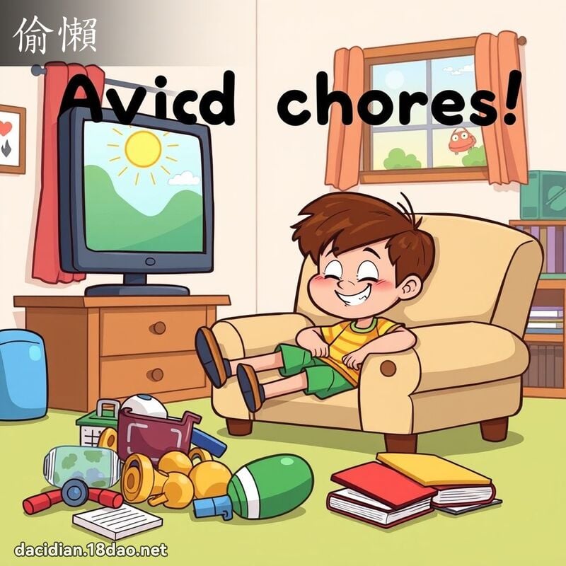 偷懒 - 国语大辞典配图