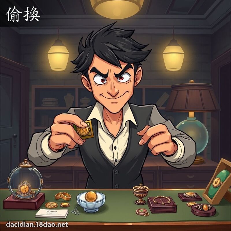偷換 - 國語大辭典配圖