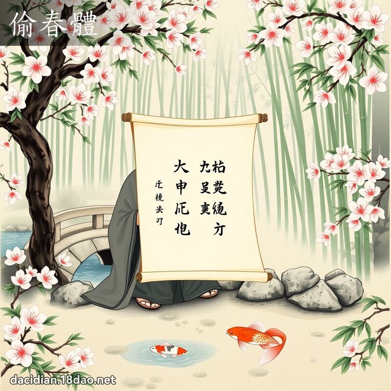 偷春體 - 國語大辭典配圖