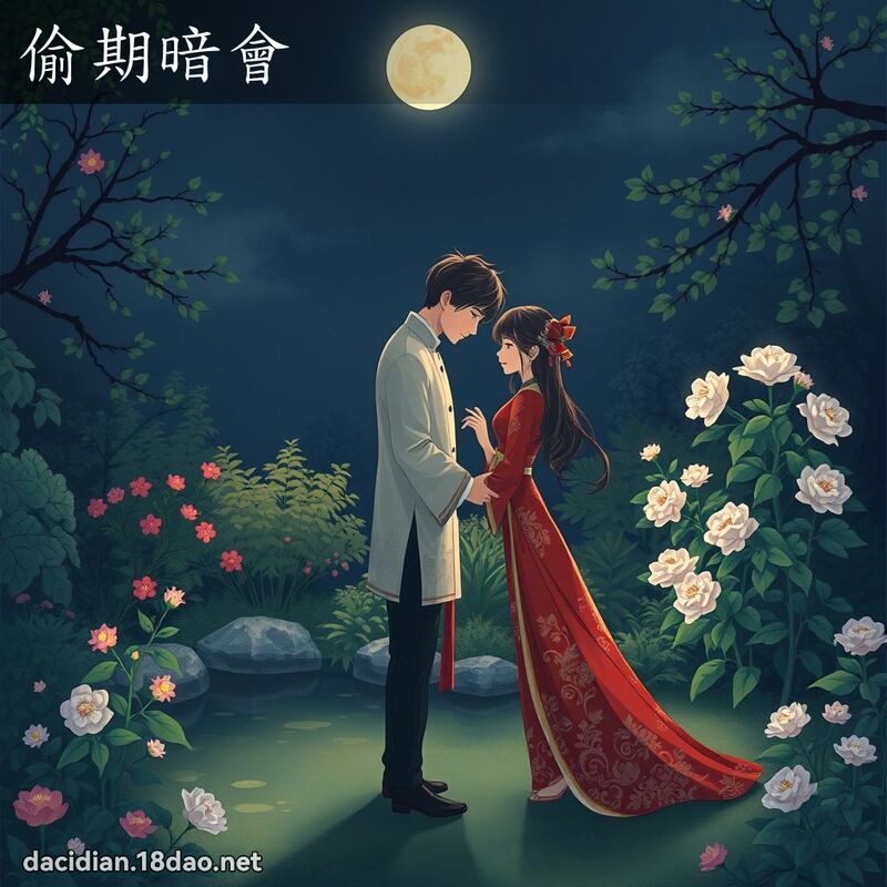 偷期暗會 - 國語大辭典配圖