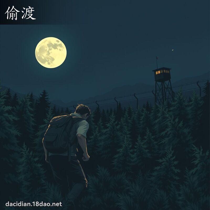 偷渡 - 國語大辭典配圖