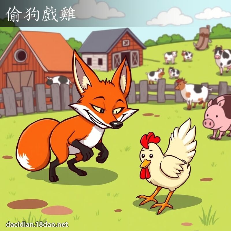 偷狗戲雞 - 國語大辭典配圖