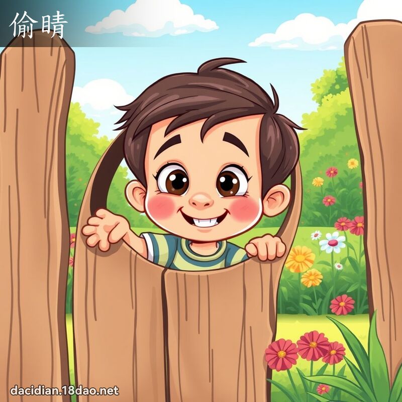 偷睛 - 國語大辭典配圖