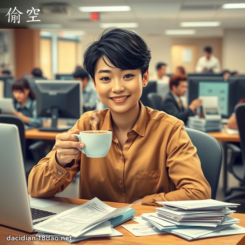 偷空 - 国语大辞典配图
