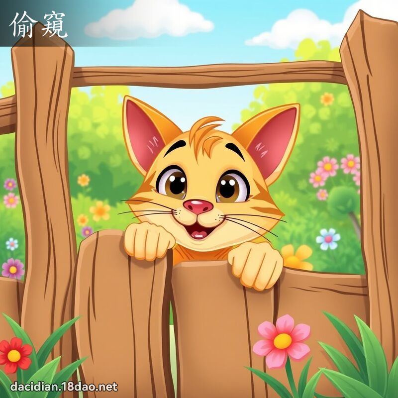 偷窥 - 国语大辞典配图