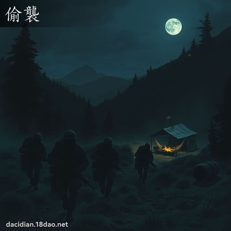 偷襲 - 國語大辭典配圖