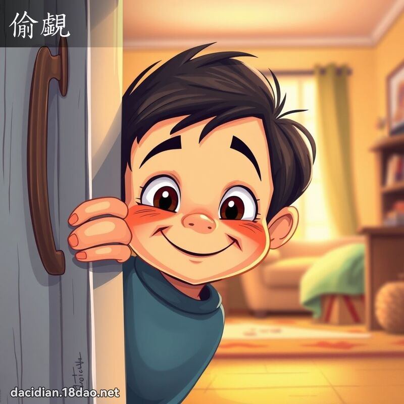 偷覷 - 國語大辭典配圖