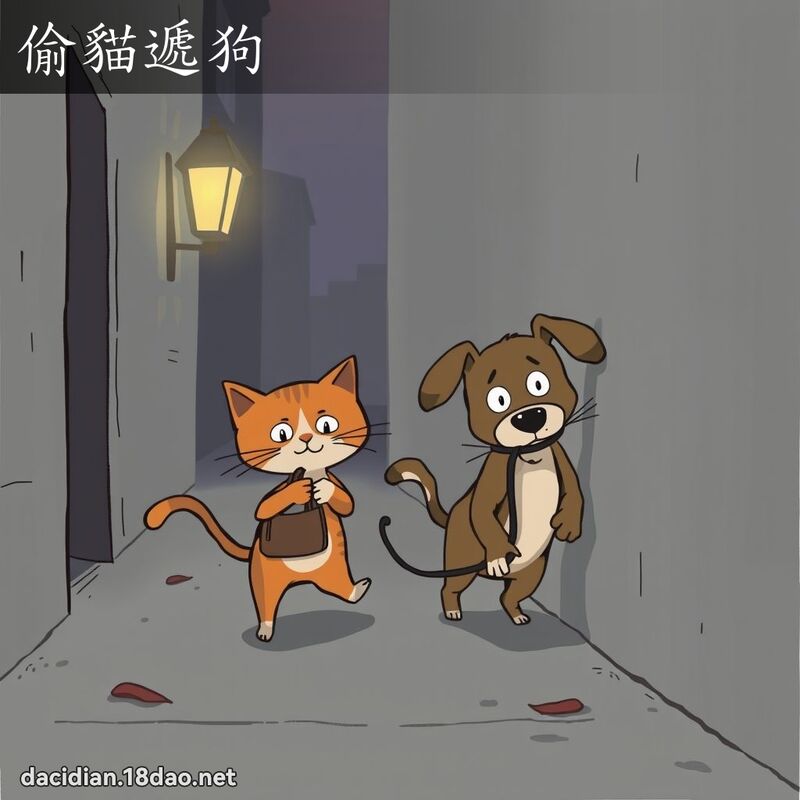 偷貓遞狗 - 國語大辭典配圖