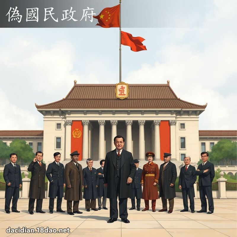 偽國民政府 - 國語大辭典配圖