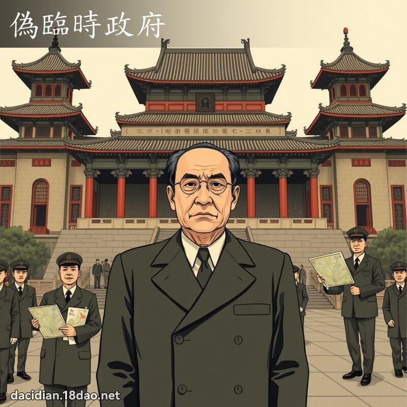 偽臨時政府 - 國語大辭典配圖