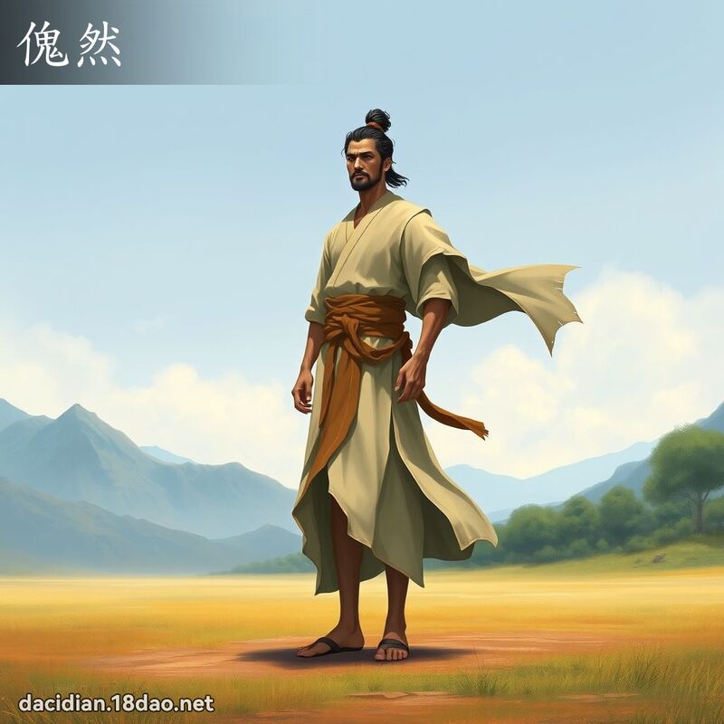 傀然 - 國語大辭典配圖