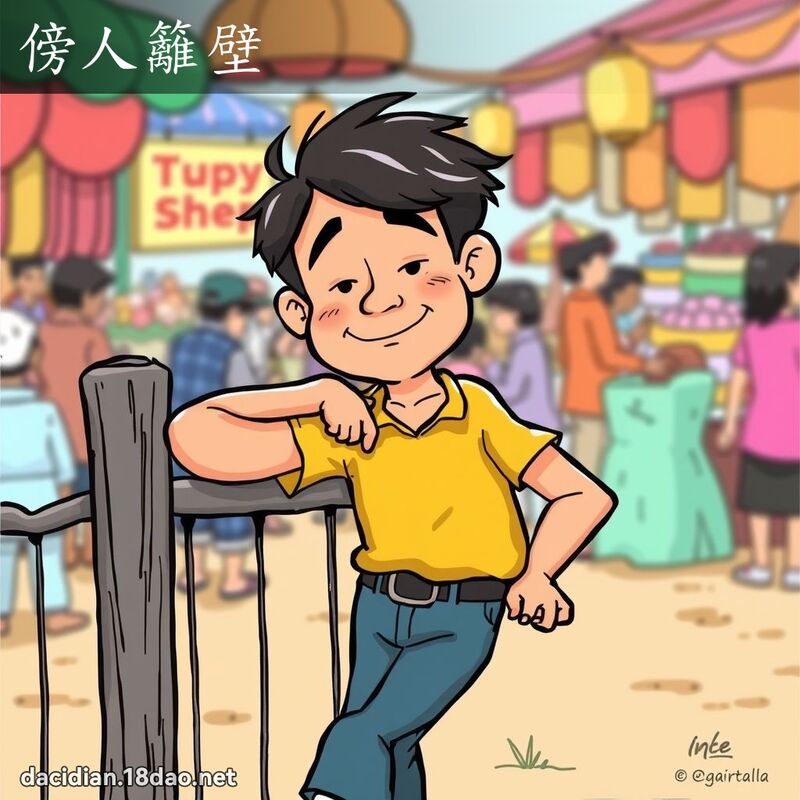 傍人籬壁 - 國語大辭典配圖