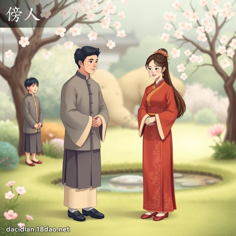 傍人 - 国语大辞典配图