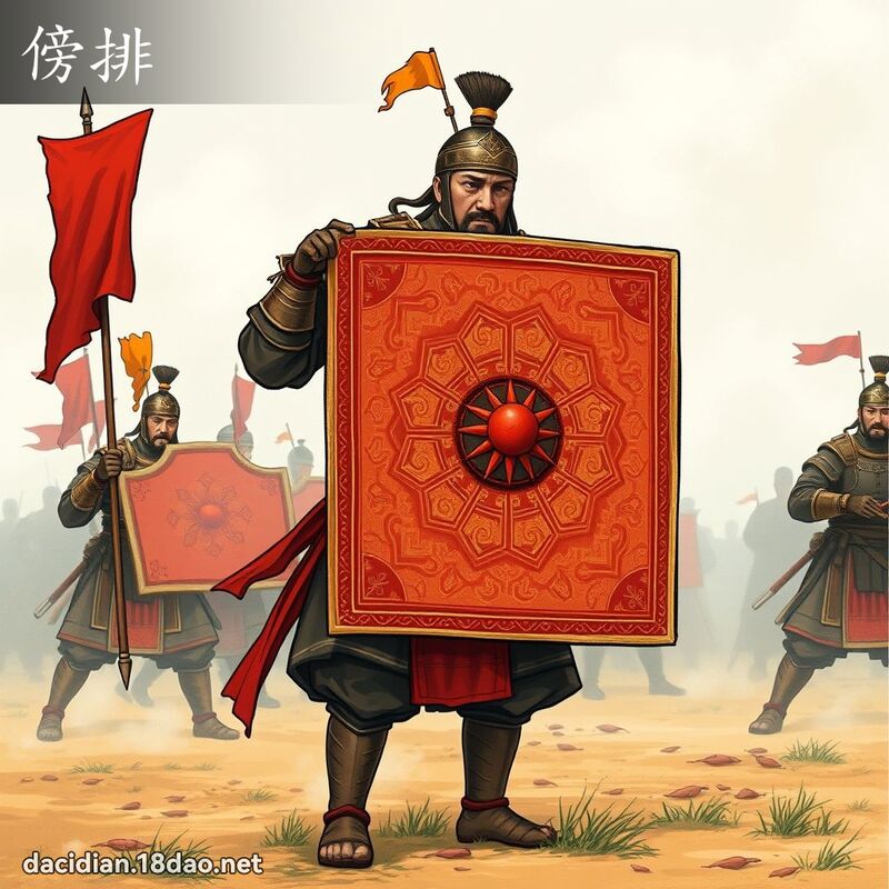 傍排 - 国语大辞典配图