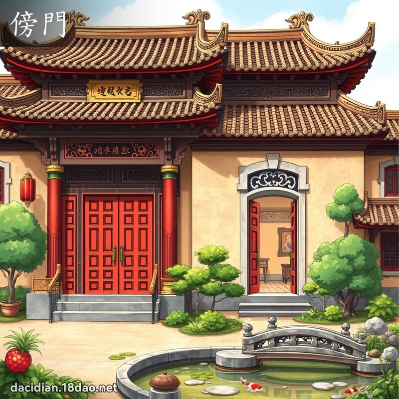 傍门 - 国语大辞典配图