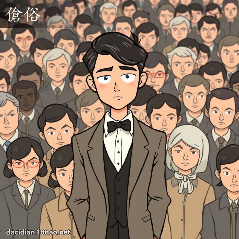 傖俗 - 國語大辭典配圖