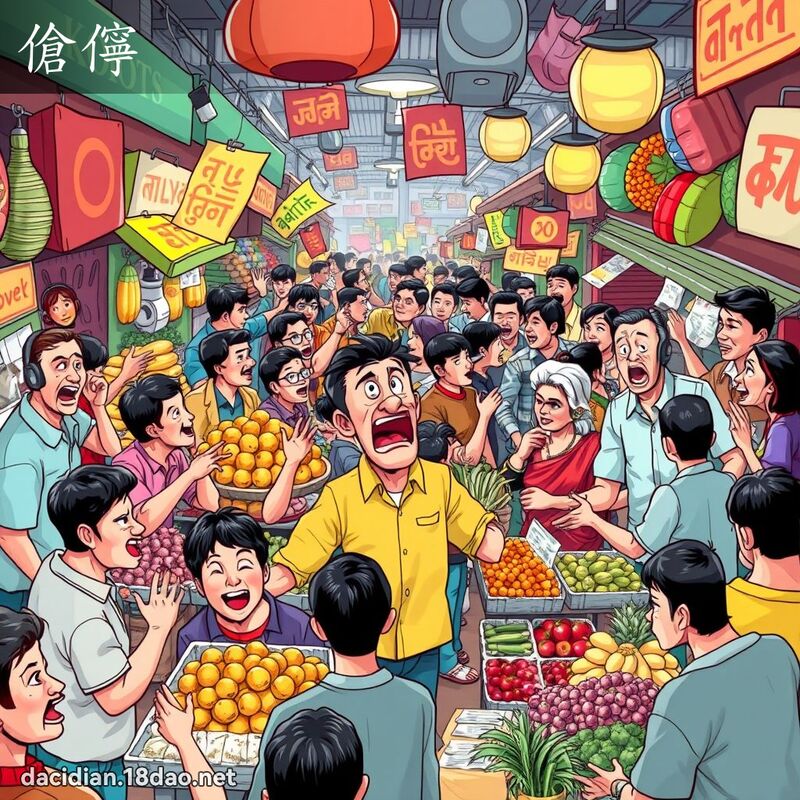 傖儜 - 国语大辞典配图