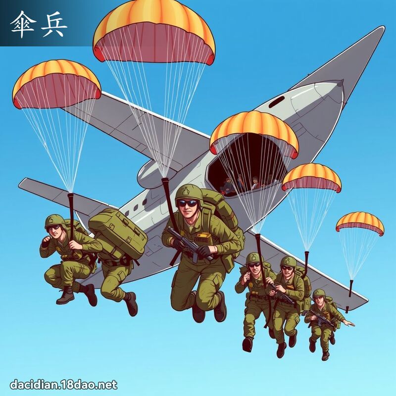伞兵 - 国语大辞典配图