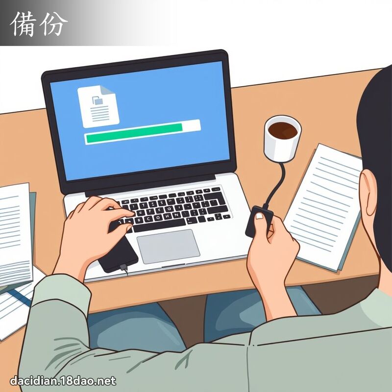 备份 - 国语大辞典配图