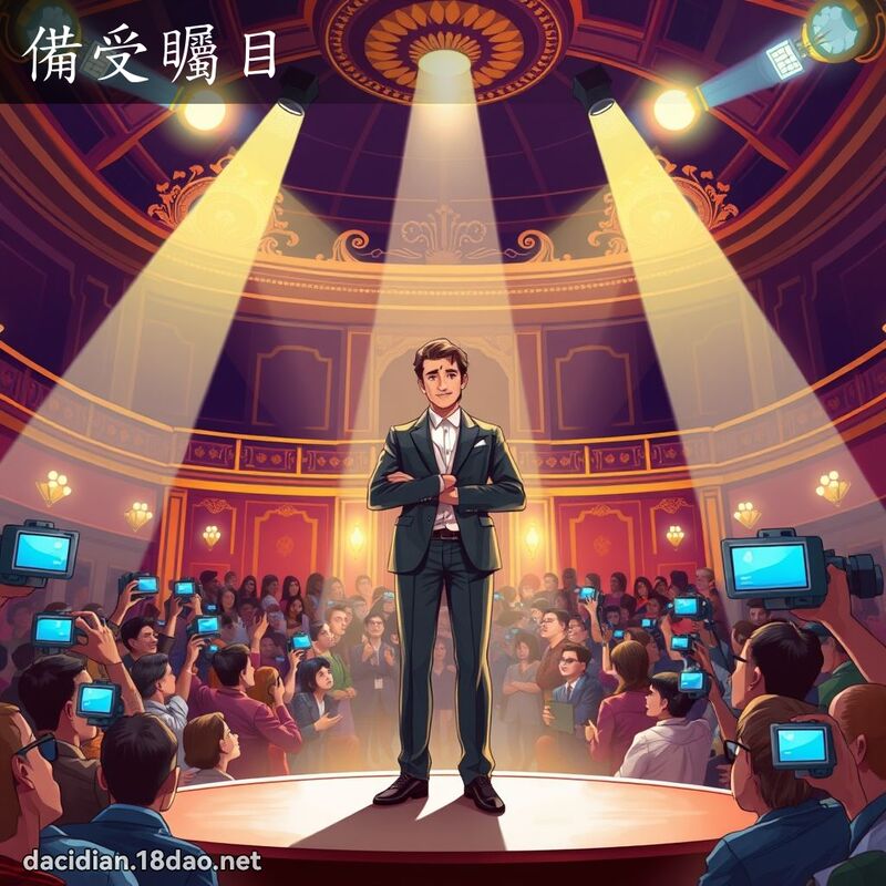 備受矚目 - 國語大辭典配圖
