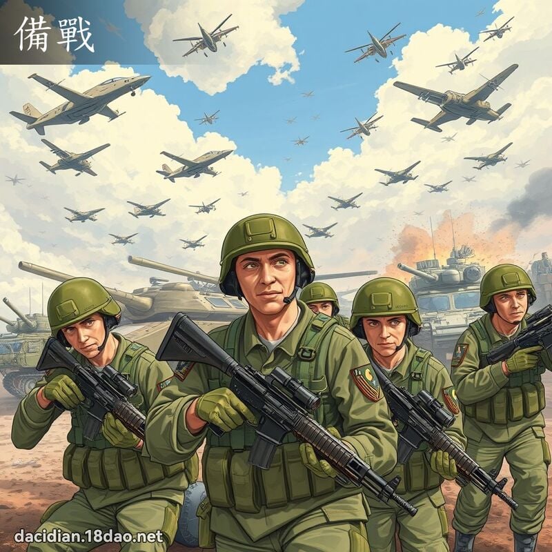 備戰 - 國語大辭典配圖