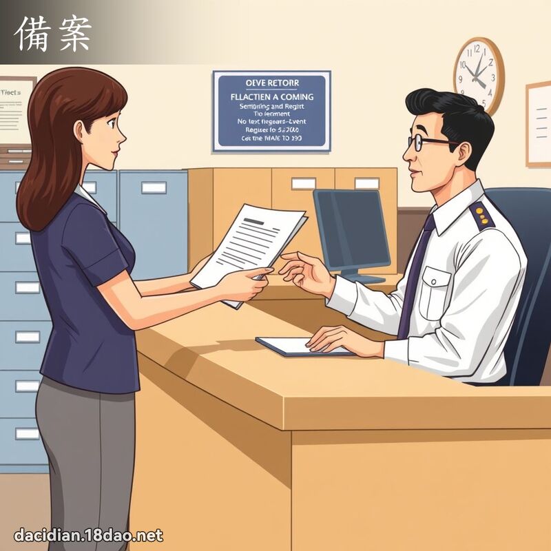 备案 - 国语大辞典配图