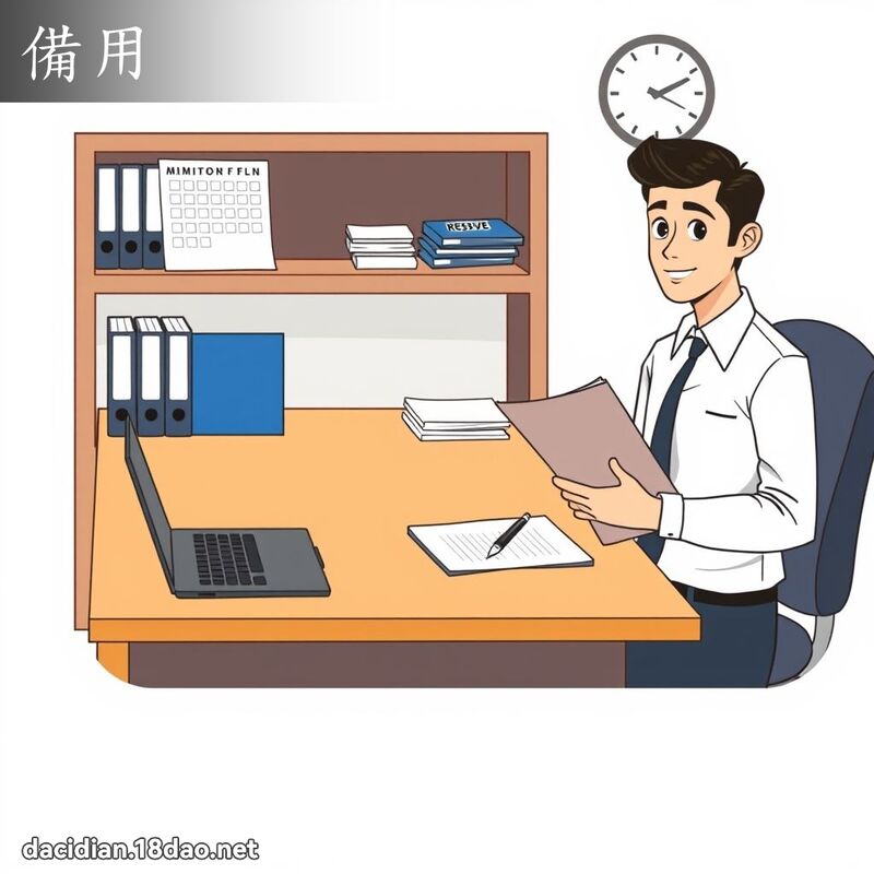 備用 - 國語大辭典配圖