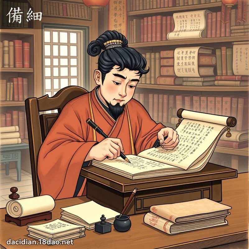 备细 - 国语大辞典配图