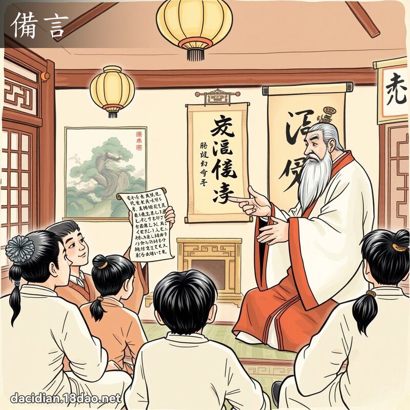 備言 - 國語大辭典配圖