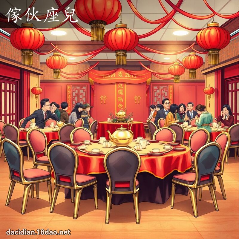 傢伙座兒 - 國語大辭典配圖