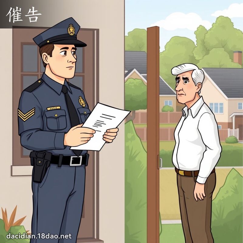 催告 - 国语大辞典配图