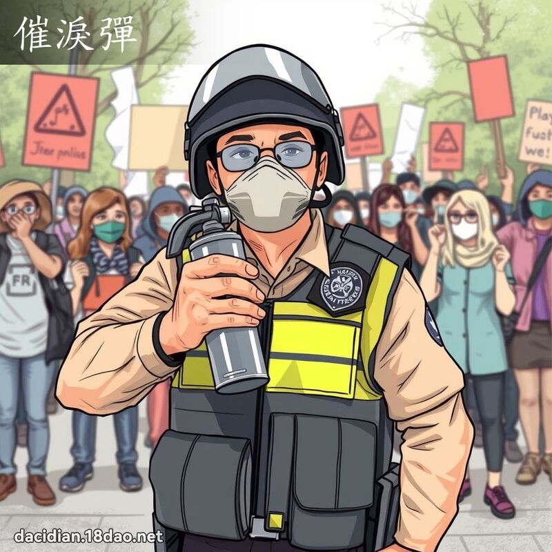 催淚彈 - 國語大辭典配圖