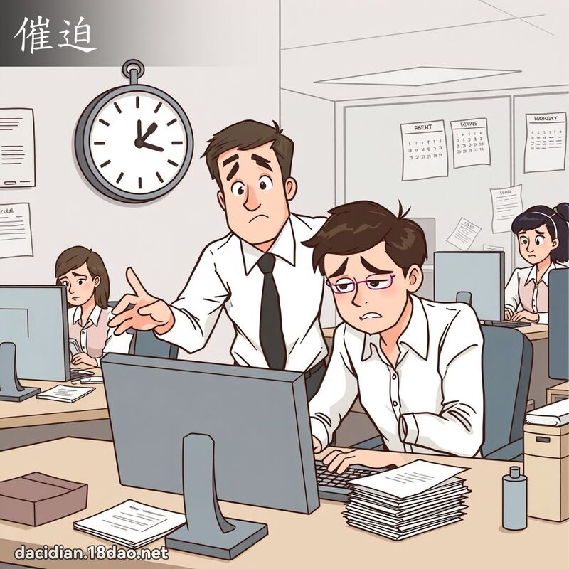 催迫 - 國語大辭典配圖