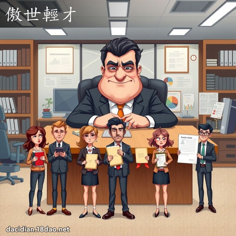 傲世輕才 - 國語大辭典配圖
