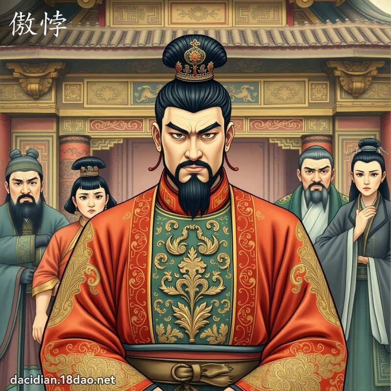 傲悖 - 国语大辞典配图