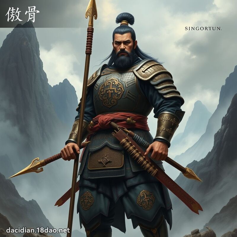 傲骨 - 國語大辭典配圖
