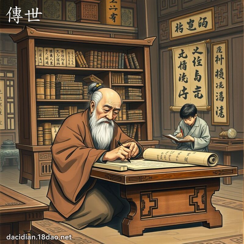 传世 - 国语大辞典配图