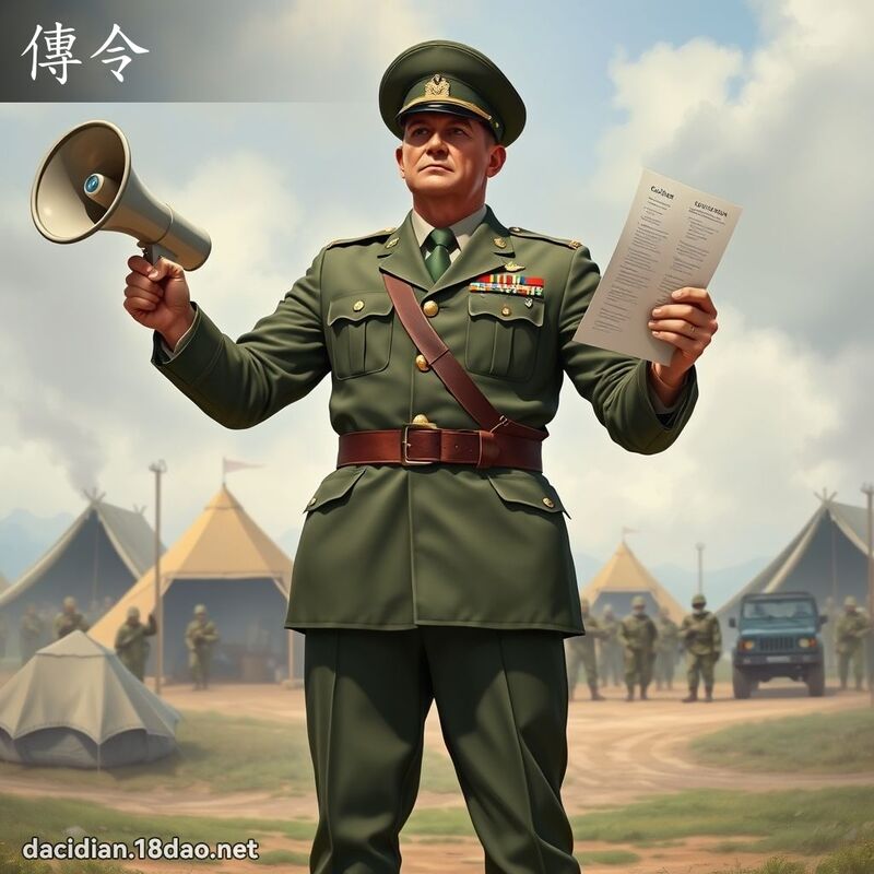 傳令 - 國語大辭典配圖