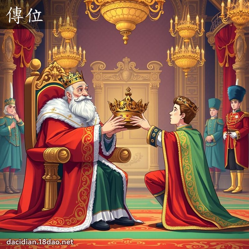 傳位 - 國語大辭典配圖
