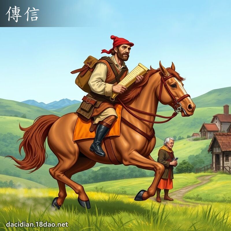 傳信 - 國語大辭典配圖