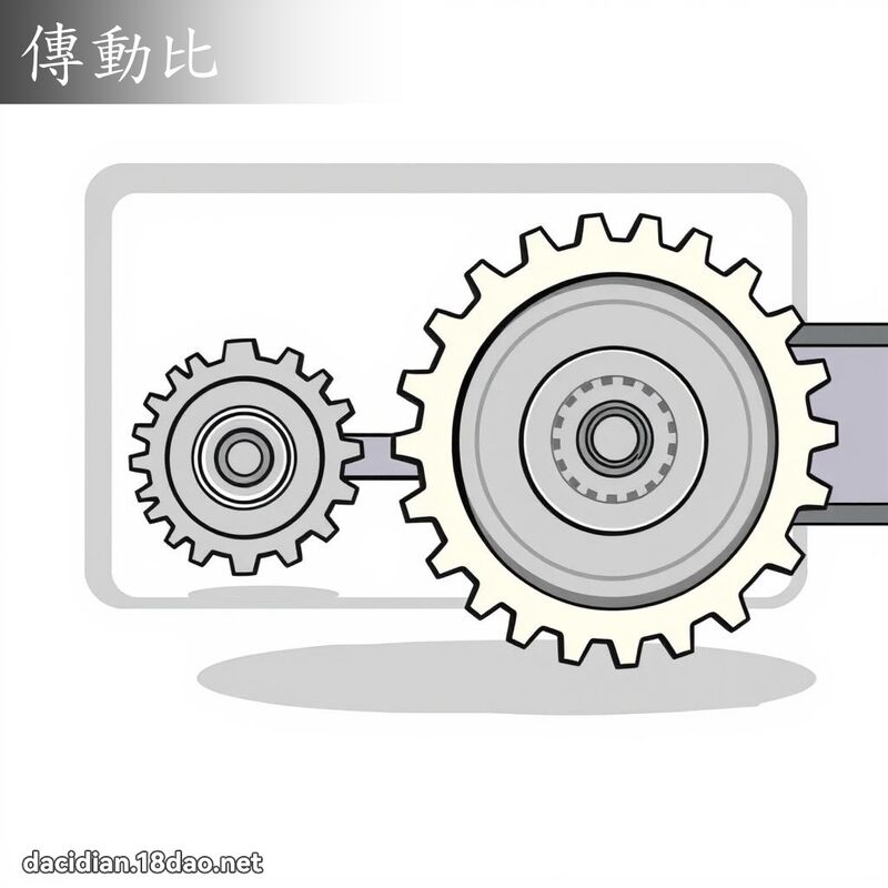 傳動比 - 國語大辭典配圖