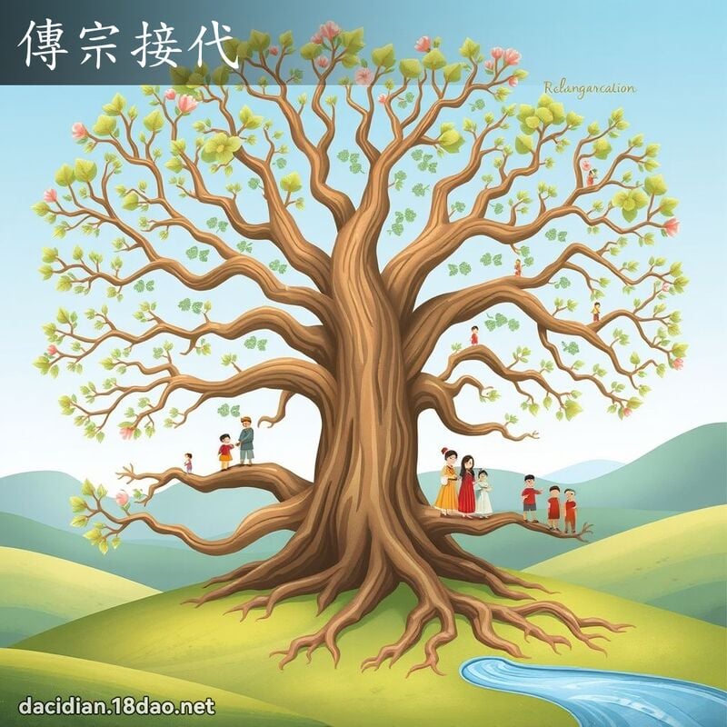 傳宗接代 - 國語大辭典配圖