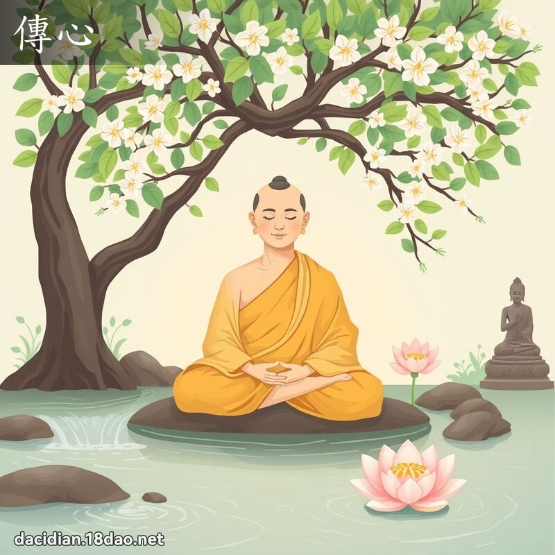 傳心 - 國語大辭典配圖