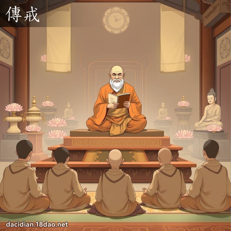傳戒 - 國語大辭典配圖