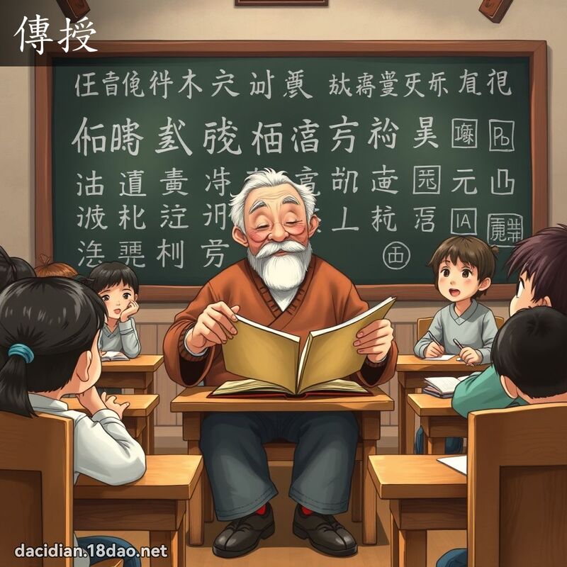 傳授 - 國語大辭典配圖