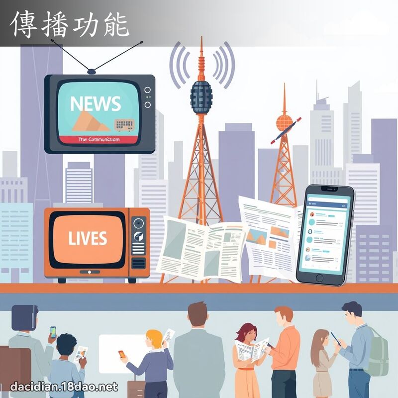 傳播功能 - 國語大辭典配圖