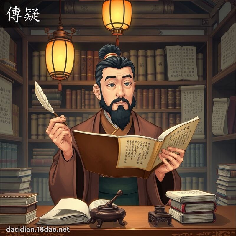 传疑 - 国语大辞典配图