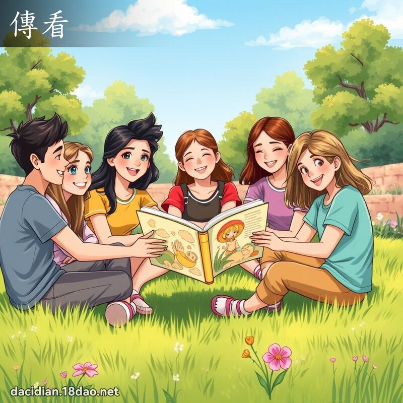 傳看 - 國語大辭典配圖