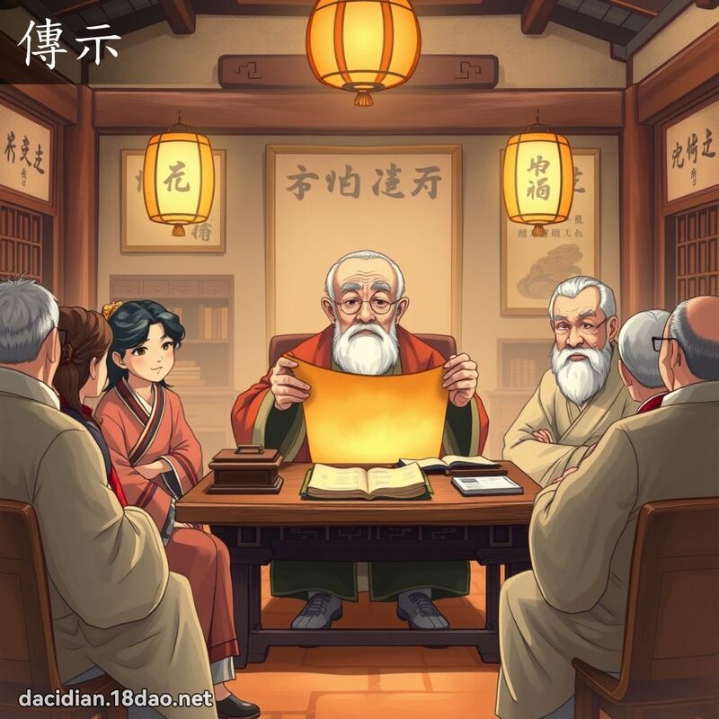 传示 - 国语大辞典配图