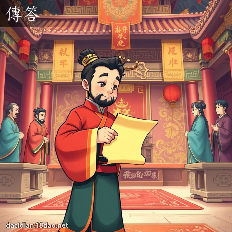 传答 - 国语大辞典配图